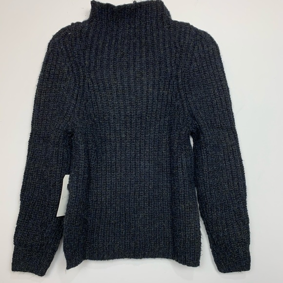 NWT Leith Mock Neck Sweater in Black - Picture 5 of 5